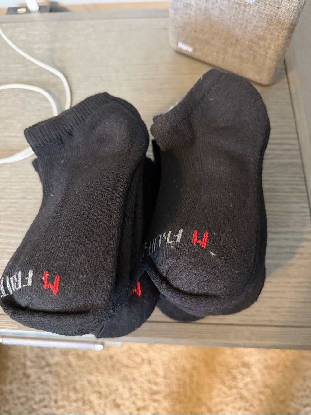 Kids Fruit of the Loom Black No-Show Socks - 40 Pack NWOT